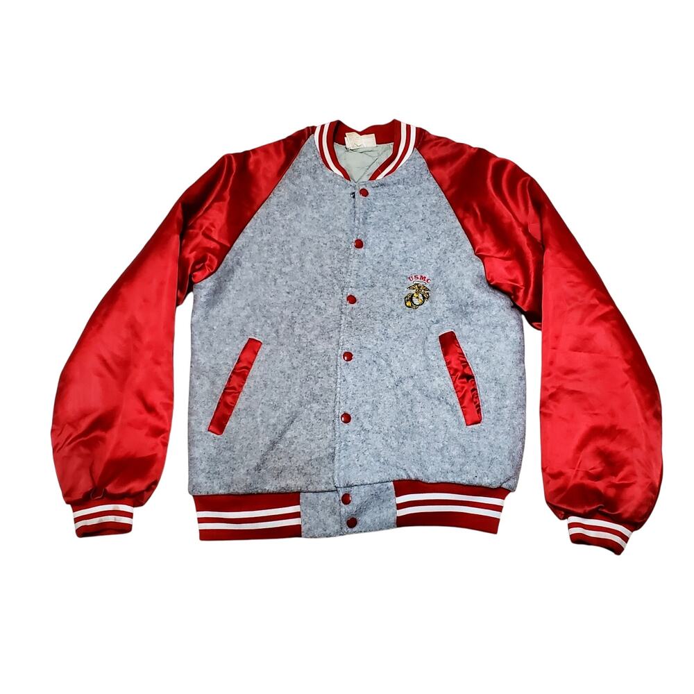Hartwell Marine Varsity Jacket USMC Medium Made in USA